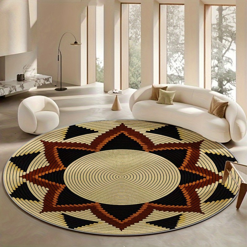 Home Bathroom Trends - Round Death Moth Rug Gothic Skull