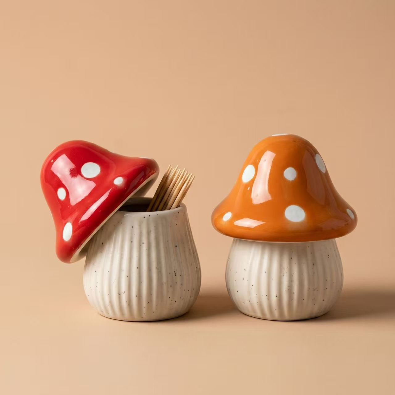 Cartoon Mushroom Ceramic Stora - огляд і ціна Home Bathroom Organizer