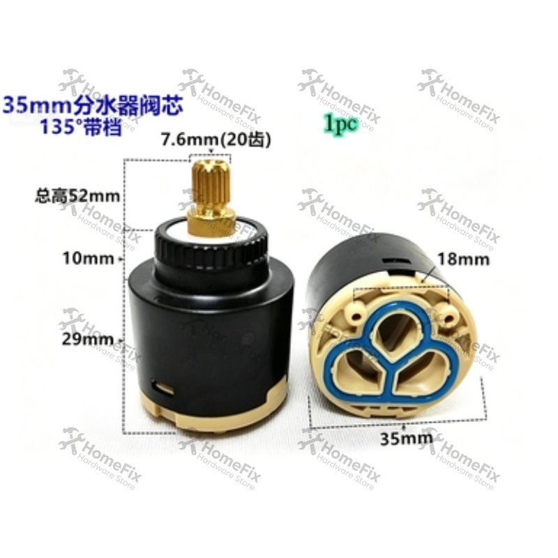 1Pcs Ceramic Valve Core 28mm 3 - огляд і ціна Basin Mixer Tap