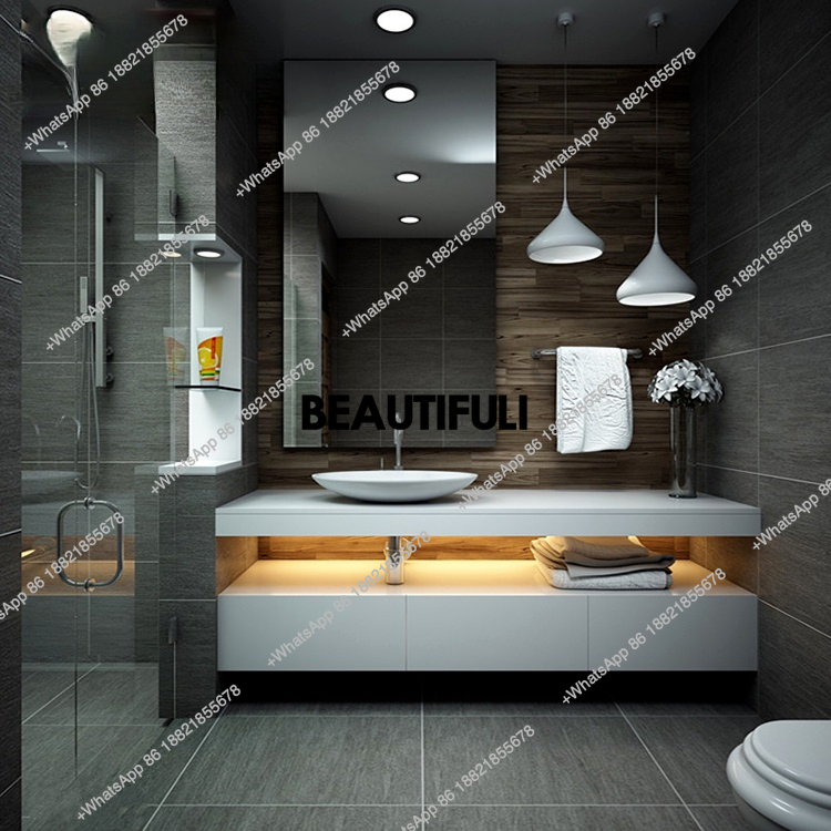 modern luxury customized hotel - огляд і ціна Home Bathroom Vanity Combo
