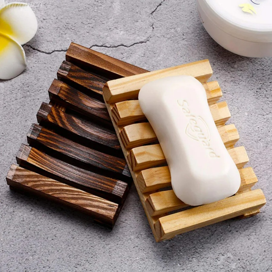 Natural Bamboo Soap Holder, Wo - огляд і ціна Home Essentials Bathroom Storage