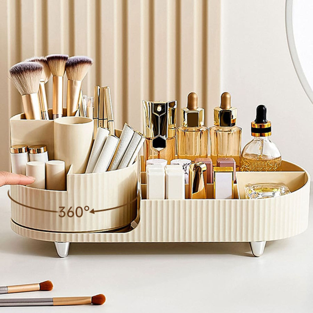 360° Rotatable Makeup Storage  - огляд і ціна Home Edit Bathroom Storage