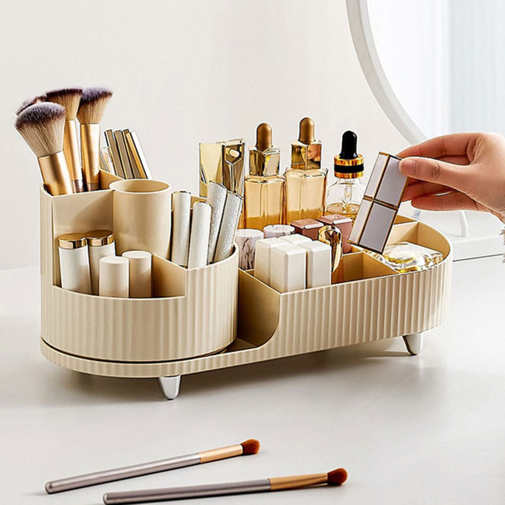 360° Rotatable Makeup Storage  - огляд і ціна Home Edit Bathroom Storage