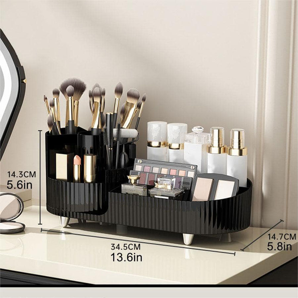360° Rotatable Makeup Storage  - огляд і ціна Home Edit Bathroom Storage