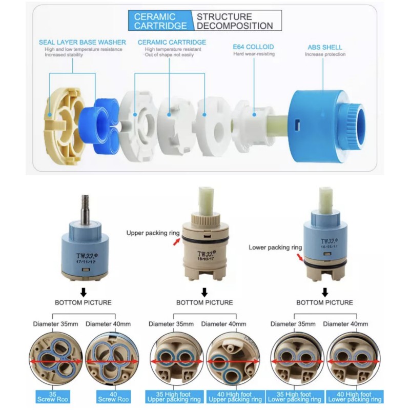 Faucets Mixing Spool Valve 25  - огляд і ціна Basin Mixer Tap